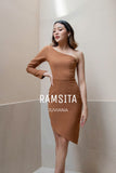 (Made to Order) Juviana Dress Copper Brown (จัดส่งภายใน 3 สัปดาห์)