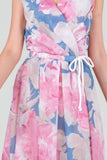 Sirene Maxi Dress - Pink Blue Floral