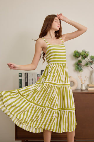 Jinny Stripe Maxi Dress