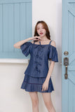 Loli Stripe Denim Set