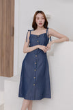 Loli Stripe Denim Dress