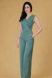 (Made to order) Precika Jumpsuit Green (จัดส่งภายใน 3 สัปดาห์)
