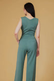 (Made to order) Precika Jumpsuit Green (จัดส่งภายใน 3 สัปดาห์)