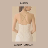 (Made to Order) Lavera Jumpsuit Off White (จัดส่งภายในประมาณ 10-15 วัน)